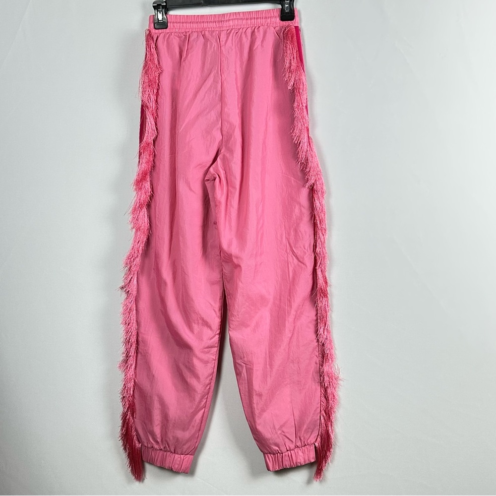 ADIDAS fringe pink 3 stripe track pants - size x-small - Picture 8 of 10